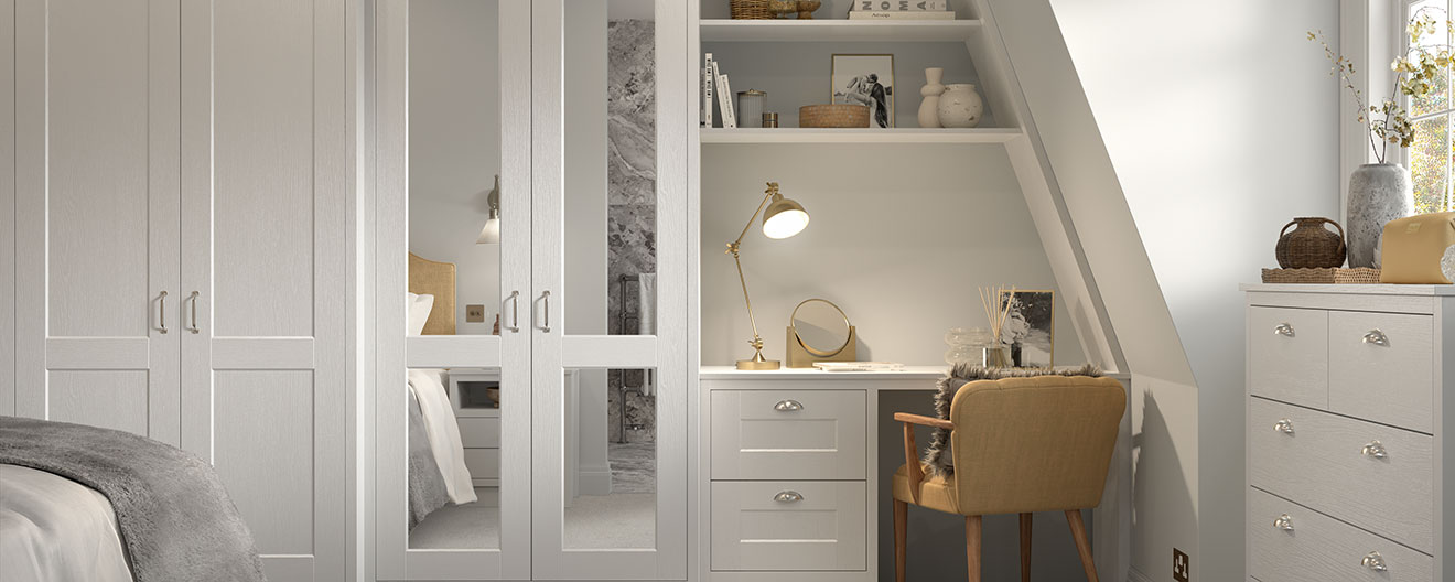 Kensington Light Grey Bedroom Furniture