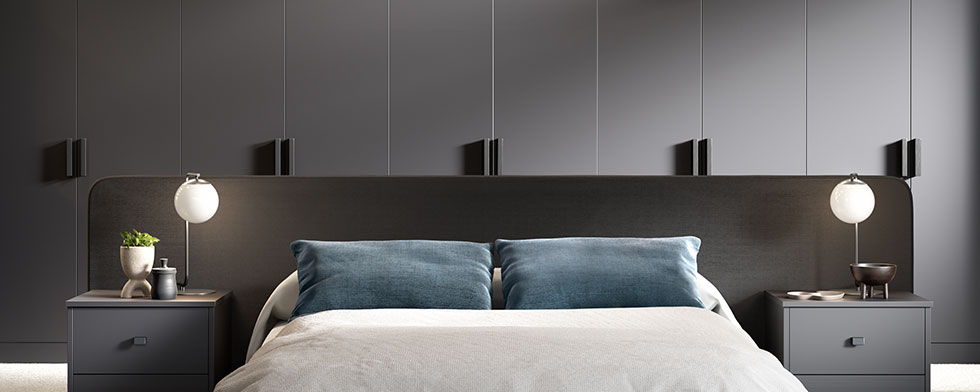 Zola Soft Matte Graphite Bedroom Furniture