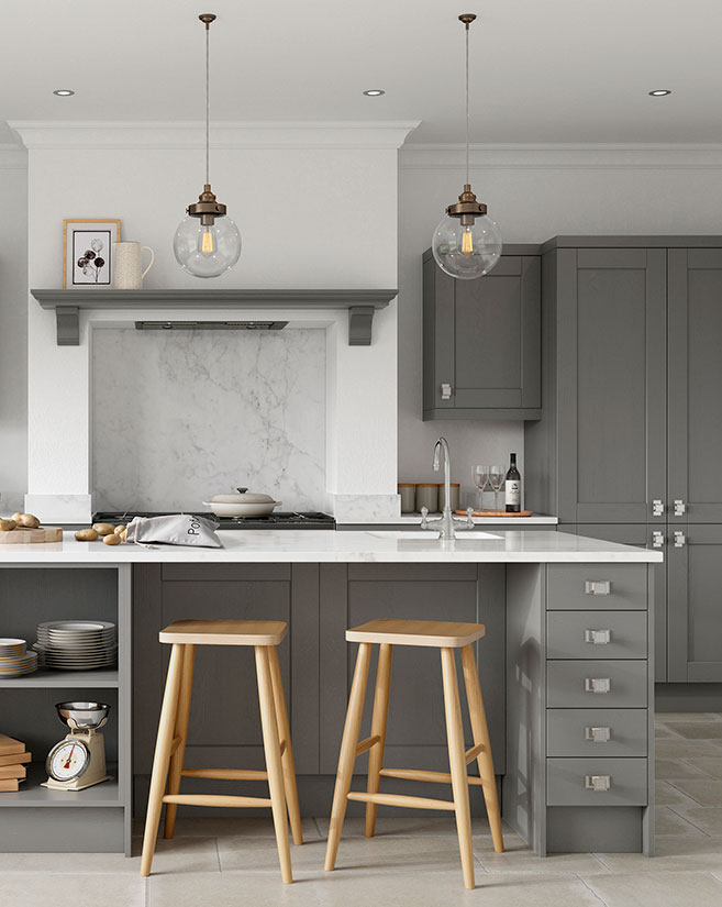 Kensington Dust Grey Kitchen