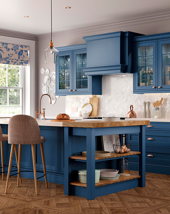 Winslow Parisian Blue Kitchen