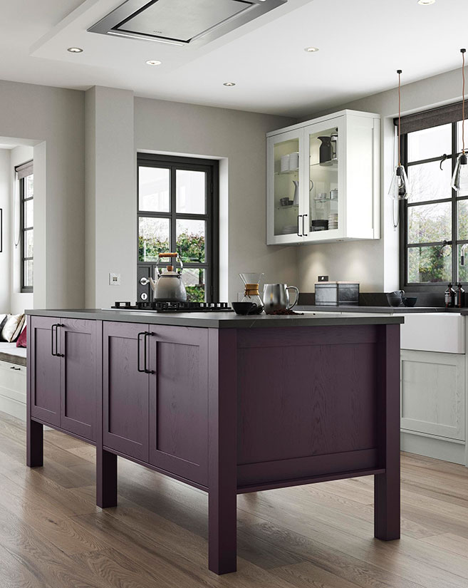 Aldana Deep Heather and Light Grey Kitchen