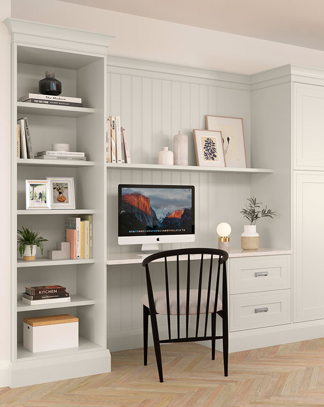 Ellesmere Slate Blue and Light Grey Home Office Furniture