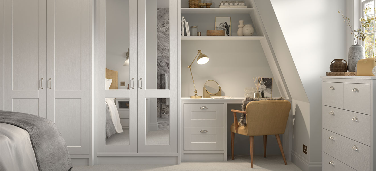 Kensington Light Grey Bedroom Furniture